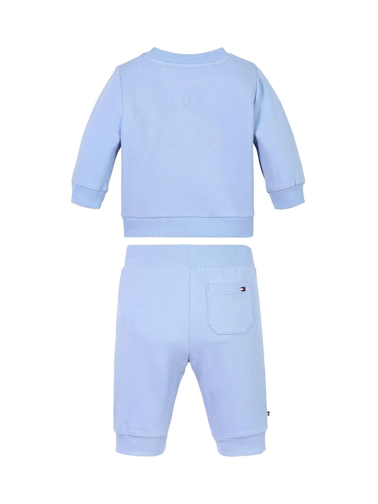 Tommy Hilfiger Blue Logo Sweatshirt and Joggers Set - Image 2 of 3