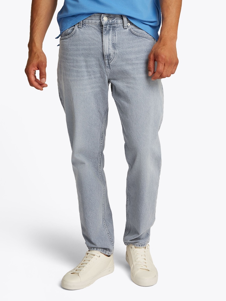 Tommy Hilfiger Grey Core Harlem Tapered Leg Jeans - Image 1 of 6