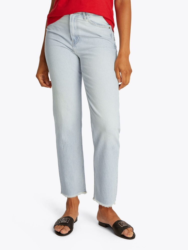 Tommy Hilfiger Blue Classic High Rise Straight Jeans - Image 1 of 6 Tommy Hilfiger Blue Classic High Rise Straight Jeans - Image 1 of 6