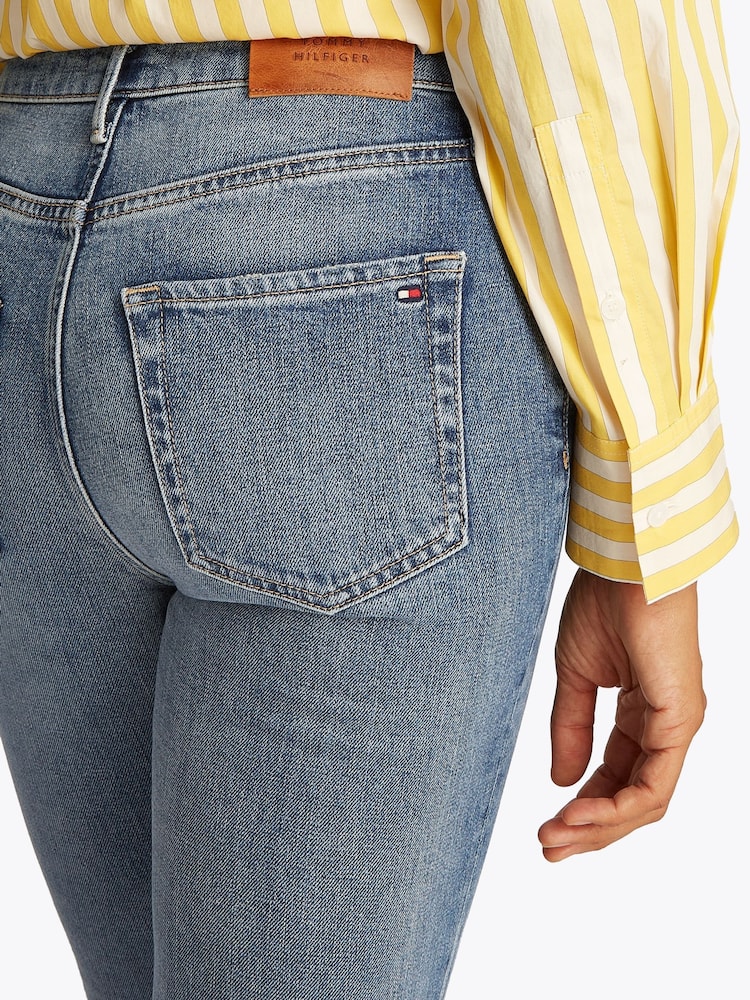 Tommy Hilfiger Blue Slim High Rise Cigarette Jeans - Image 4 of 6