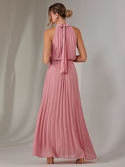 Jolie Moi Pink Pleated Bridemaids Maxi Dress - Image 2 of 6