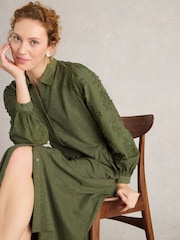 White Stuff Green Rua Embroidered Dress - Image 3 of 6