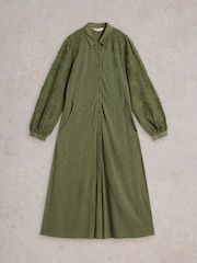 White Stuff Green Rua Embroidered Dress - Image 5 of 6