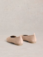 White Stuff Natural Cheri Leather Ballerina Pumps - Image 3 of 4