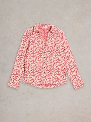 White Stuff Pink Annie 100% Cotton Jersey Shirt - Image 5 of 6