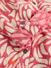 White Stuff Pink Annie 100% Cotton Jersey Shirt - Image 6 of 6