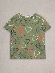 White Stuff Green Abbie 100% Cotton T-Shirt - Image 5 of 6