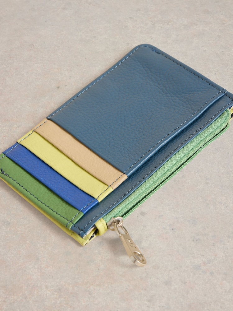 White Stuff Blue Celia Card Holder Purse - Image 4 of 4
