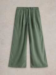 White Stuff Green Sasha Wide Leg Trousers - Image 5 of 6