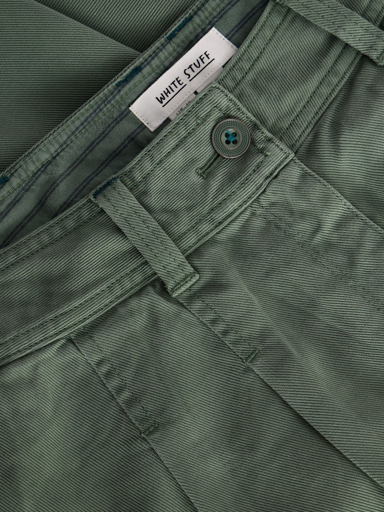 White Stuff Green Sasha Wide Leg Trousers - Image 6 of 6