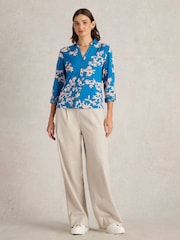 White Stuff Pink Annie 100% Cotton Jersey Shirt - Image 4 of 4