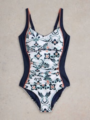 White Stuff White Splash Control Swimsuit - Image 5 of 6