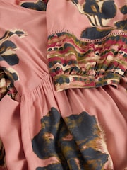 White Stuff Pink Lucy Midi Dress - Image 6 of 6