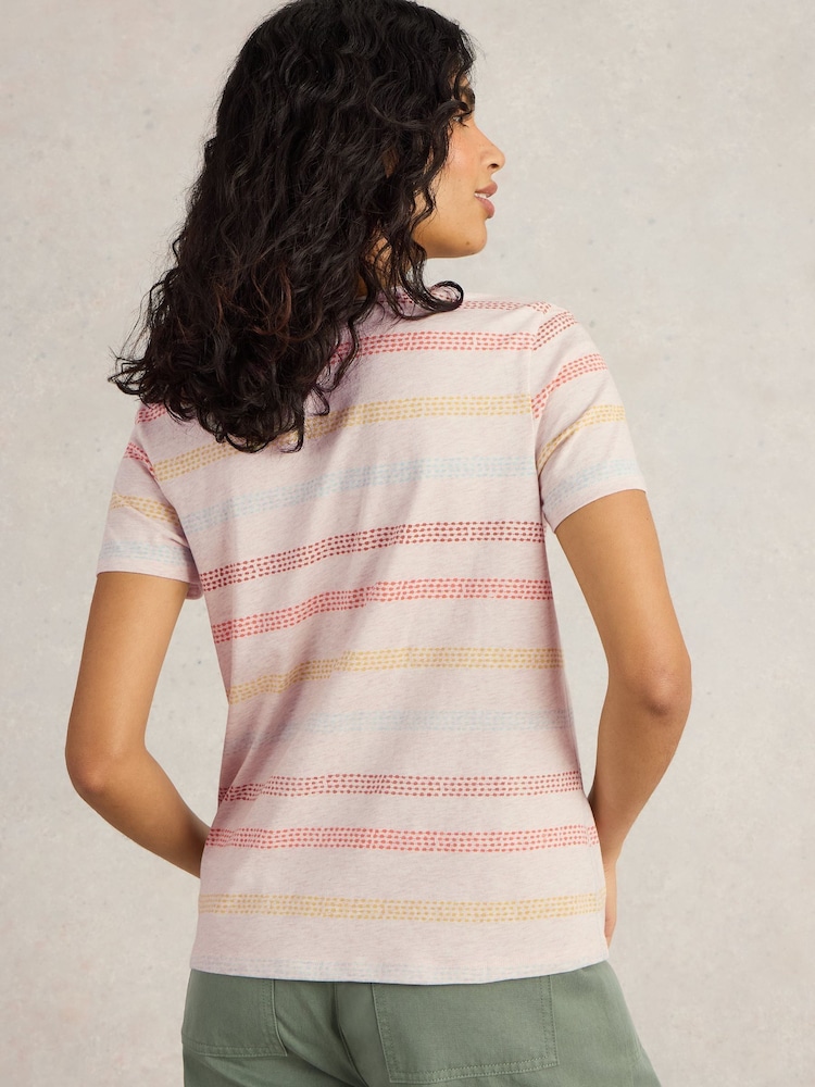 White Stuff Natural Nadia Short Sleeve 100% Cotton T-Shirt - Image 2 of 6