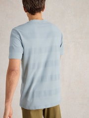 White Stuff Stirling Textured Short Sleeve 100% Cotton T-Shirt - Bild 2 von 6