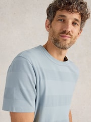 White Stuff Stirling Textured Short Sleeve 100% Cotton T-Shirt - Bild 4 von 6