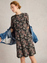 White Stuff Black Olivia Jersey Dress - Image 1 of 6