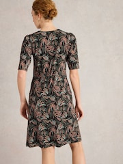 White Stuff Black Olivia Jersey Dress - Image 2 of 6