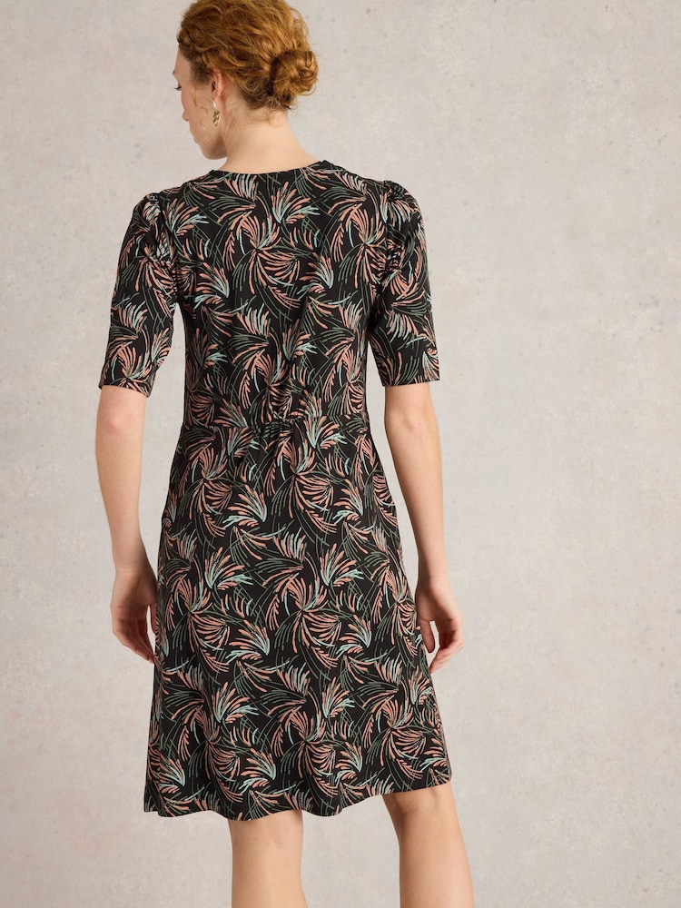White Stuff Black Olivia Jersey Dress - Image 2 of 6