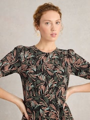 White Stuff Black Olivia Jersey Dress - Image 4 of 6