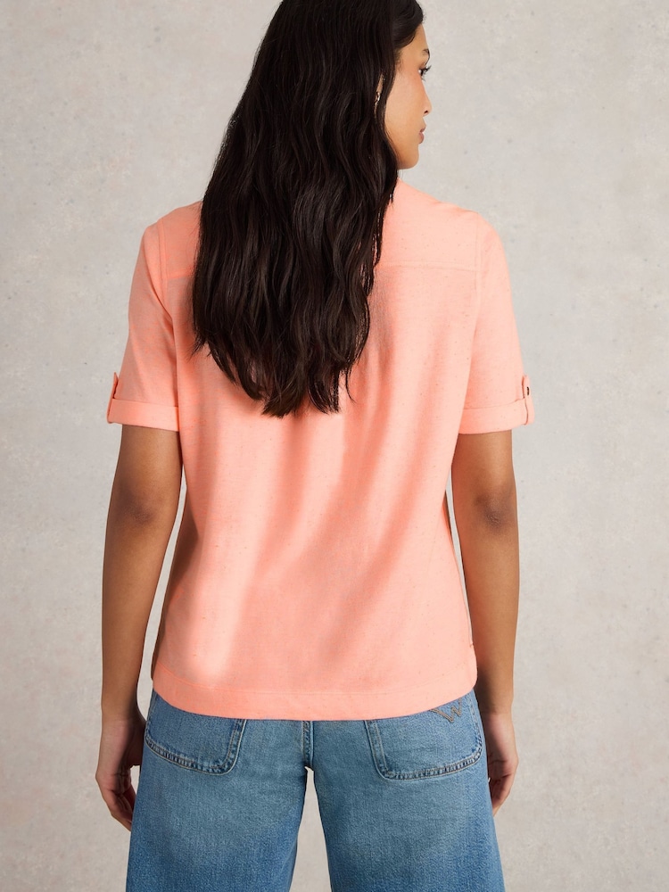 White Stuff Pink Paige Pocket Shirt - Image 2 of 6