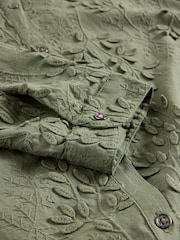 White Stuff Green Sophie Embroidered Shirt - Image 6 of 6