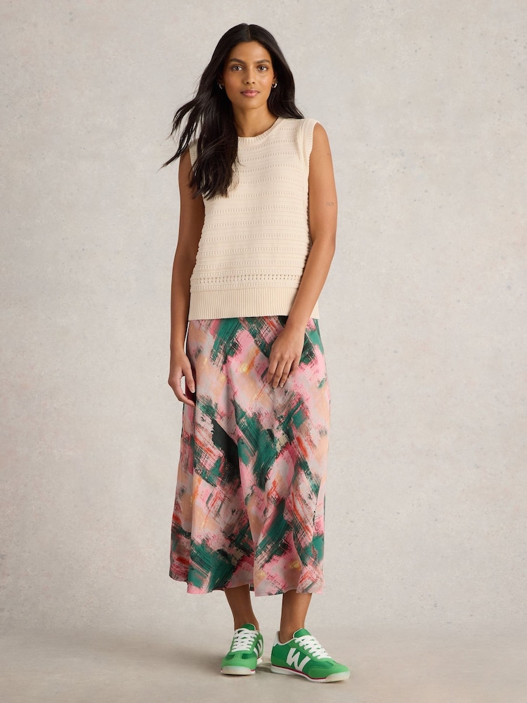 White Stuff White Stitchy Cotton Tank - Image 1 of 6