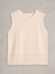 White Stuff White Stitchy Cotton Tank - Image 5 of 6