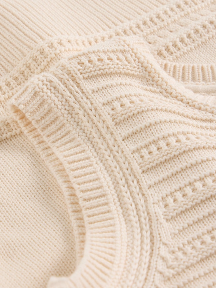 White Stuff White Stitchy Cotton Tank - Image 6 of 6