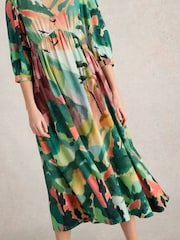 White Stuff Green Lucy Midi Dress - Image 3 of 6