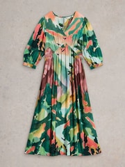 White Stuff Green Lucy Midi Dress - Image 5 of 6