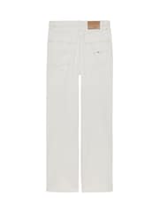Tommy Jeans White Layla High Rise Slim Straight Jeans - Image 6 of 7