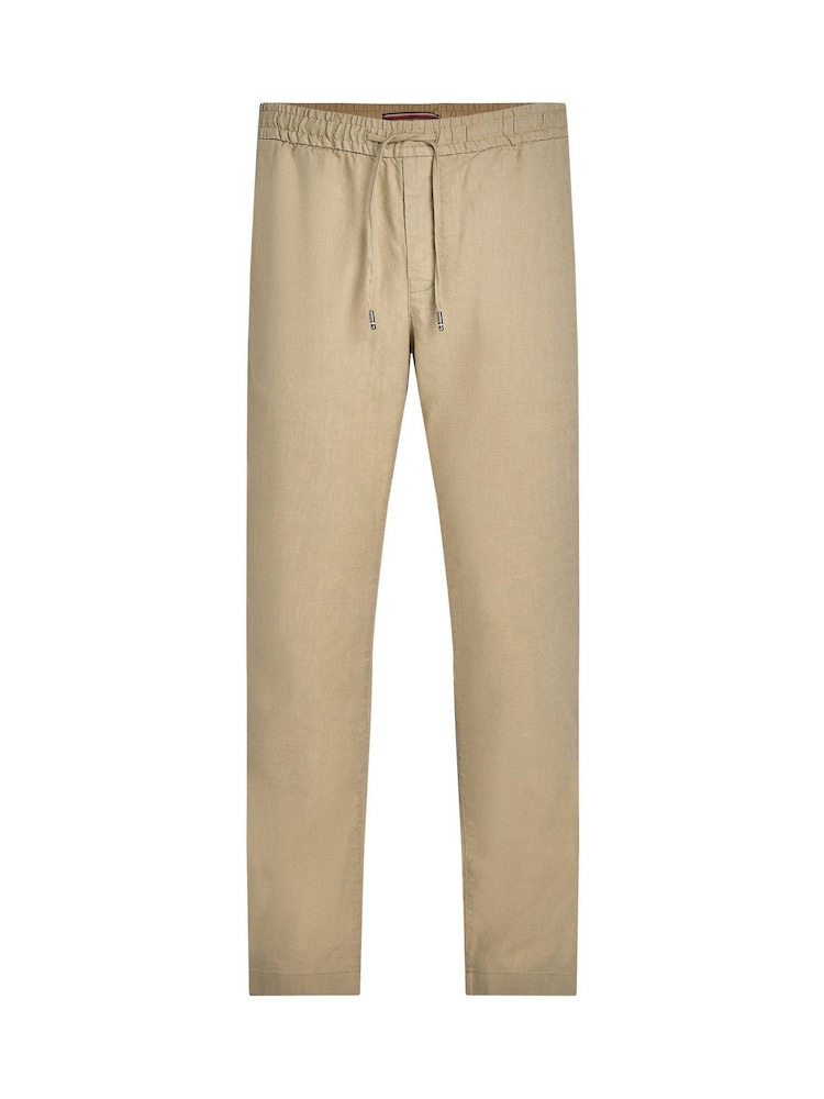 Tommy Hilfiger Natural Harlem Linen Trousers - Image 5 of 7