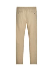 Natural - Calças de linho Tommy Hilfiger Harlem - Imagem 6 de 7