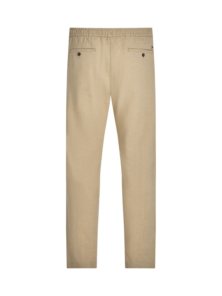 Tommy Hilfiger Natural Harlem Linen Trousers - Image 6 of 7