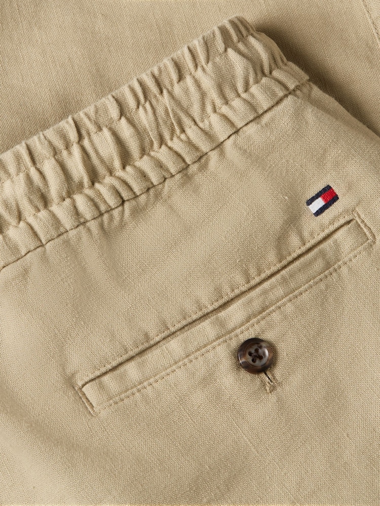 Natural - Calças de linho Tommy Hilfiger Harlem - Imagem 7 de 7