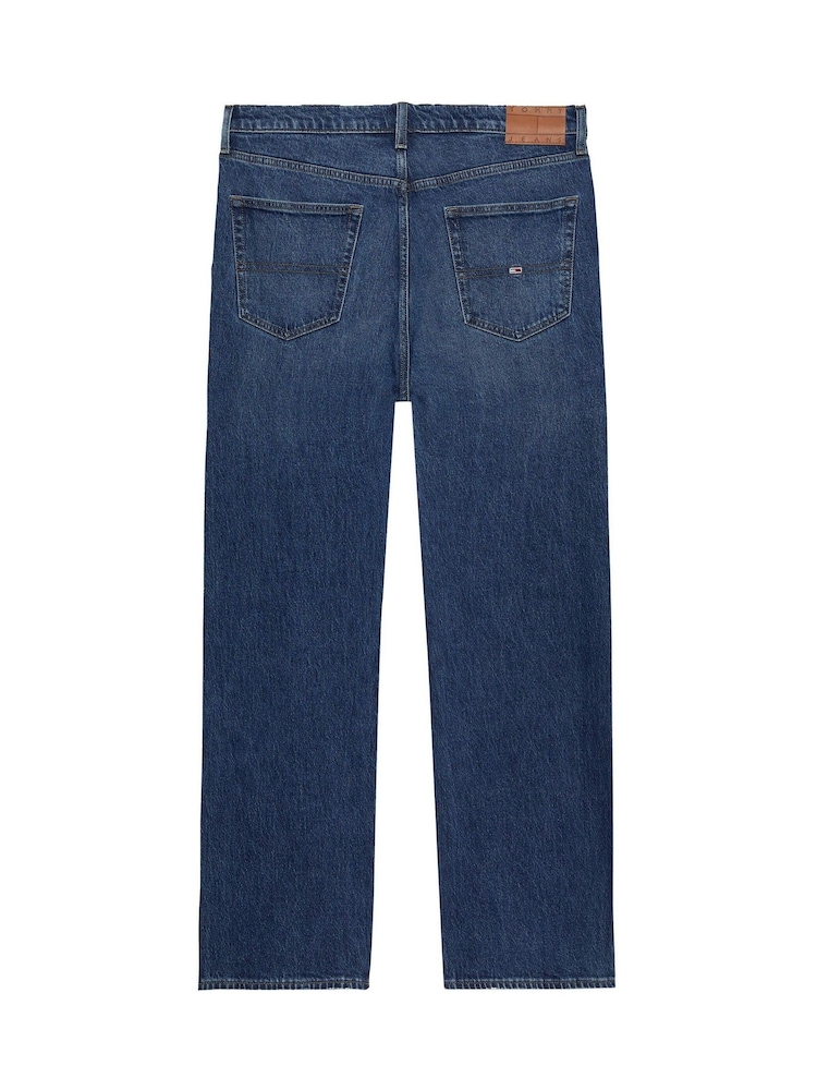 Tommy Jeans Blue Dark Otis Mid Rise Straight Jeans - Image 6 of 7