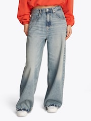 Tommy Jeans Blue Charlie Mid Rise Loose Fit Jeans - Image 1 of 7