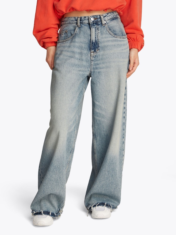 Tommy Jeans Blue Charlie Mid Rise Loose Fit Jeans - Image 1 of 7