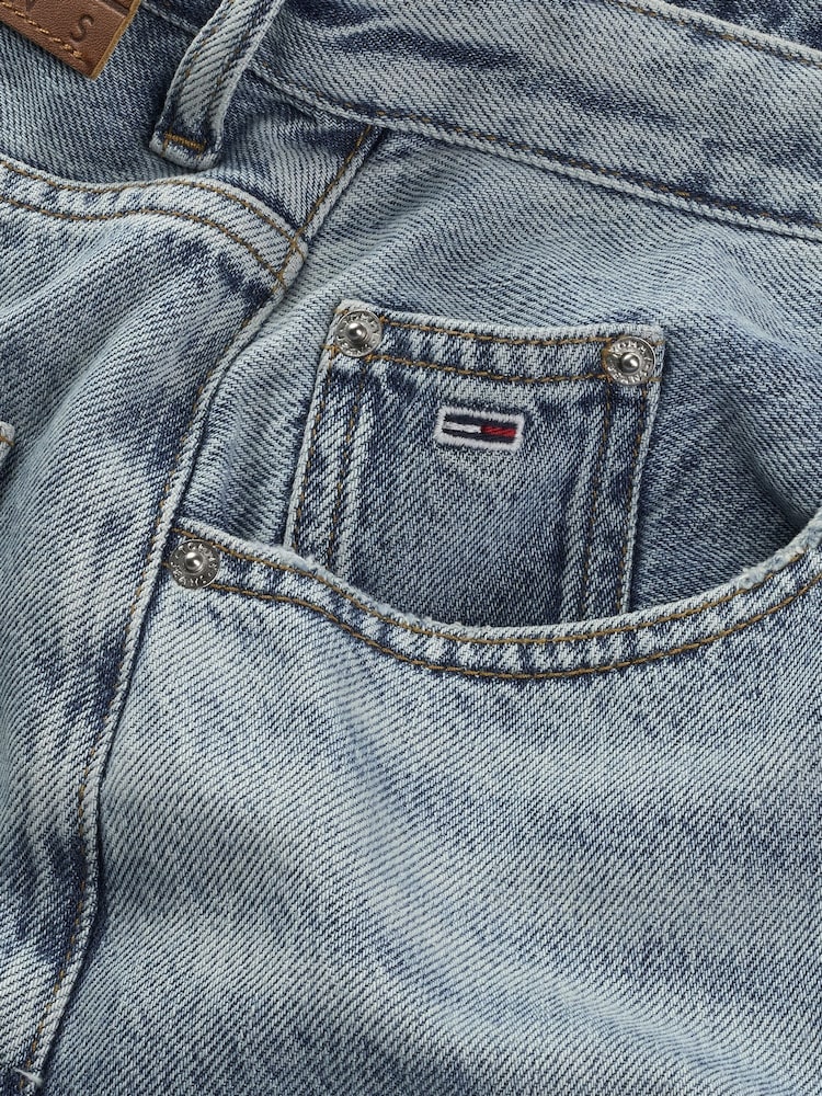 Tommy Jeans Blue Charlie Mid Rise Loose Fit Jeans - Image 7 of 7