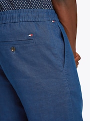 Azul - Calças de linho Tommy Hilfiger Harlem - Imagem 4 de 7