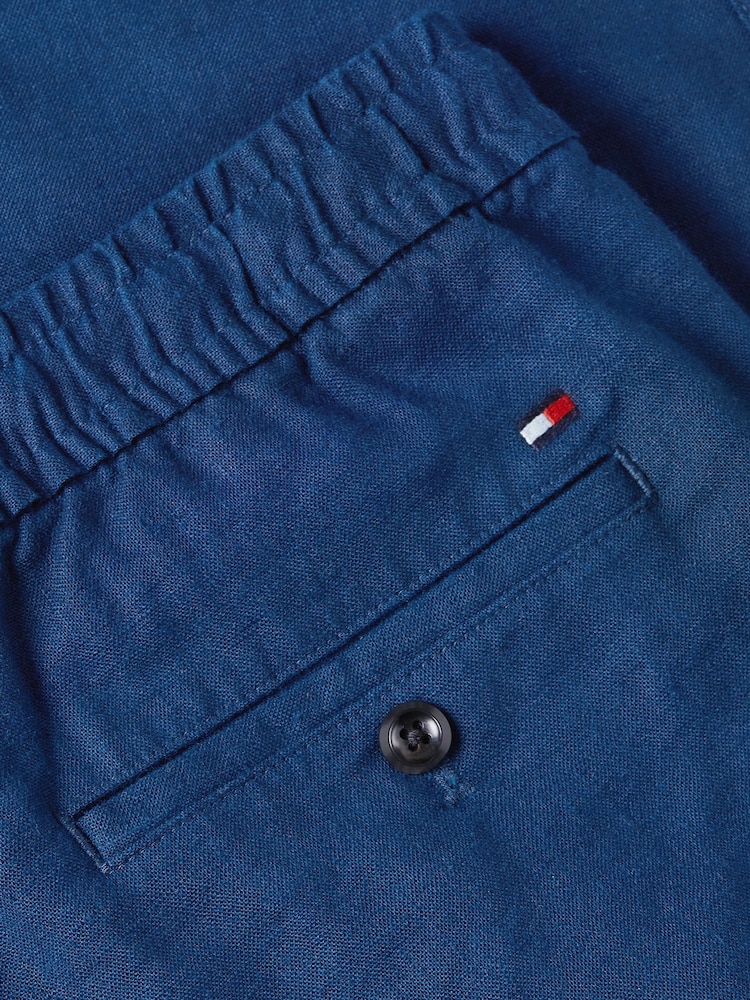 Azul - Calças de linho Tommy Hilfiger Harlem - Imagem 7 de 7