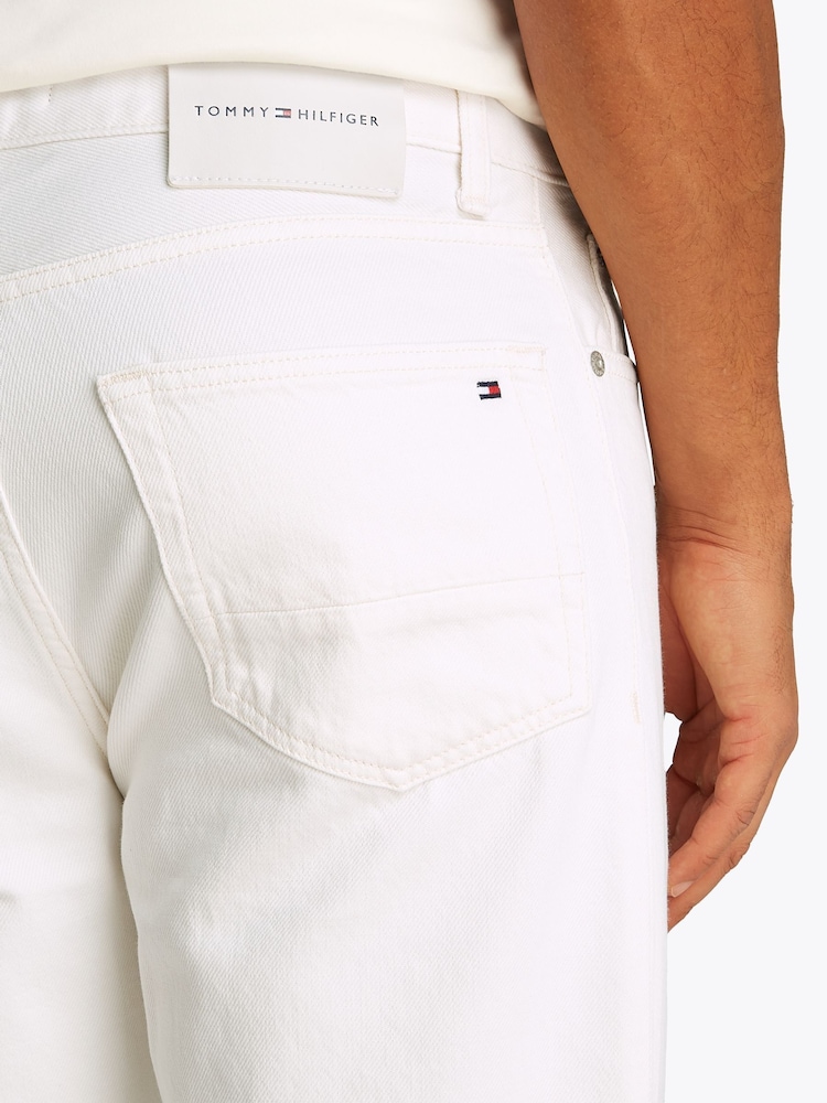 Tommy Hilfiger White Regular Mercer Straight Jeans - Image 4 of 6