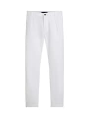 Белый - Брюки чинос с узором "в елочку" Tommy Hilfiger Murray - Изображение 4 из 6