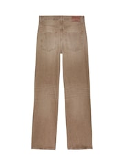 Tommy Jeans Brown Mia Mid Rise Relaxed Straight 100% Cotton Jeans - Image 6 of 7