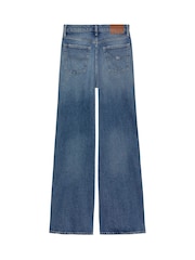 Tommy Jeans Blue Claire High Rise Wide Leg Jeans - Image 7 of 7