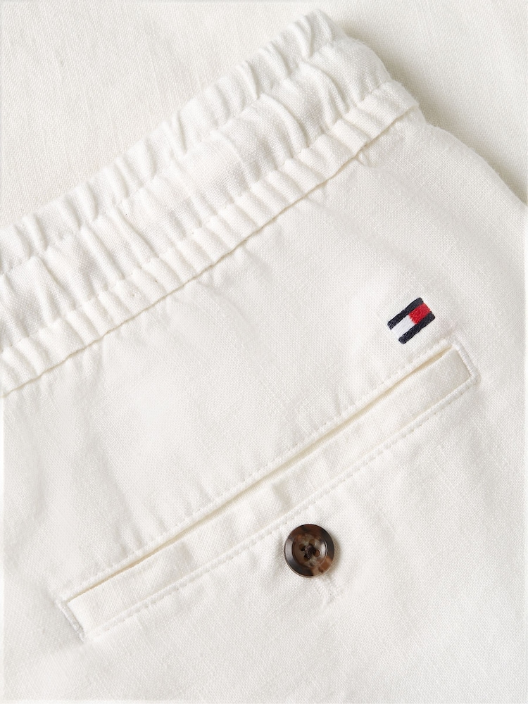 Branco - Calças de linho Tommy Hilfiger Harlem - Imagem 7 de 7