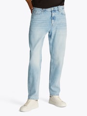 Tommy Jeans Blue Isaac Relaxed Tapered Jeans - Image 1 of 7
