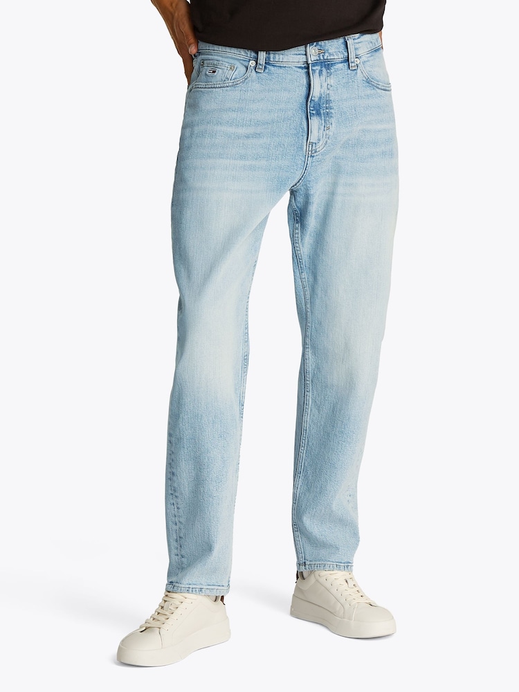 Tommy Jeans Blue Isaac Relaxed Tapered Jeans - Image 1 of 7