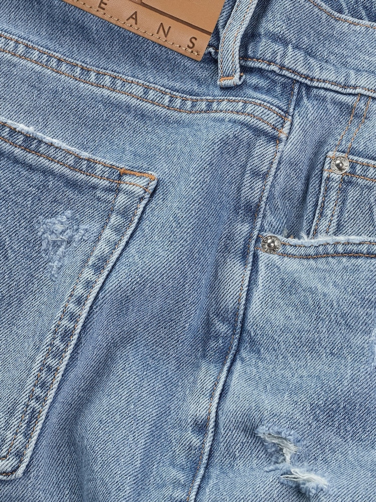 Tommy Jeans Blue Jaimie Relaxed Straight Jeans - Image 7 of 7